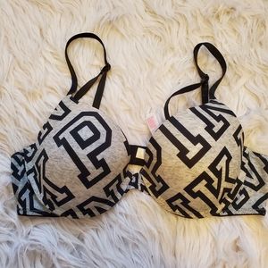 Victoria's secret pink logo bra